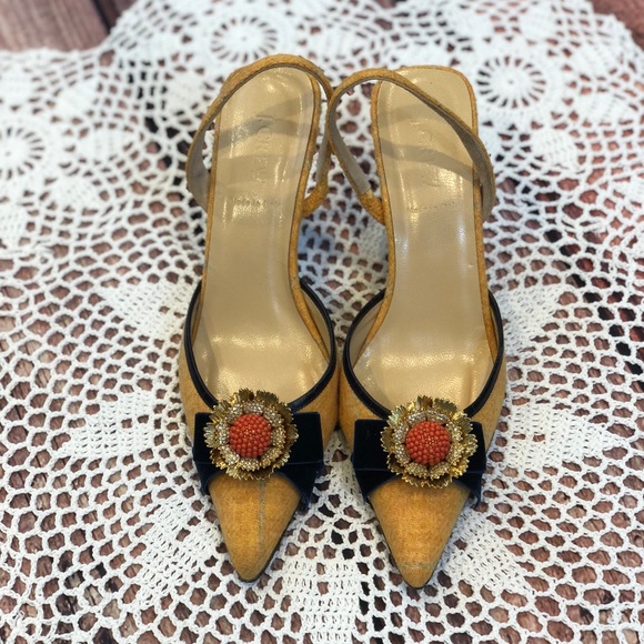 J. Crew Shoes - J. Crew | Yellow Pointed Toe Heels